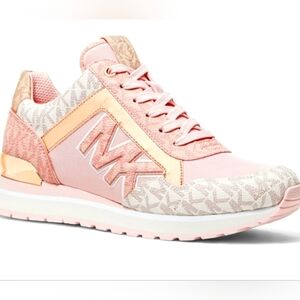 Michael Kors Women's Blush and Gold Sneakers